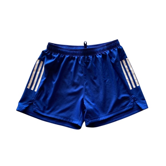 Adidas Prime Blue White Striped Workout Wear  Size L Great Condition! - Picture 1 of 9